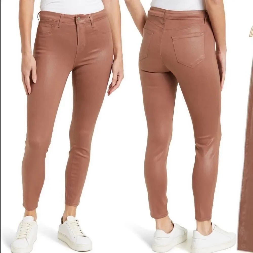 L’AGENCE Margot Coated Jean in Sparrow